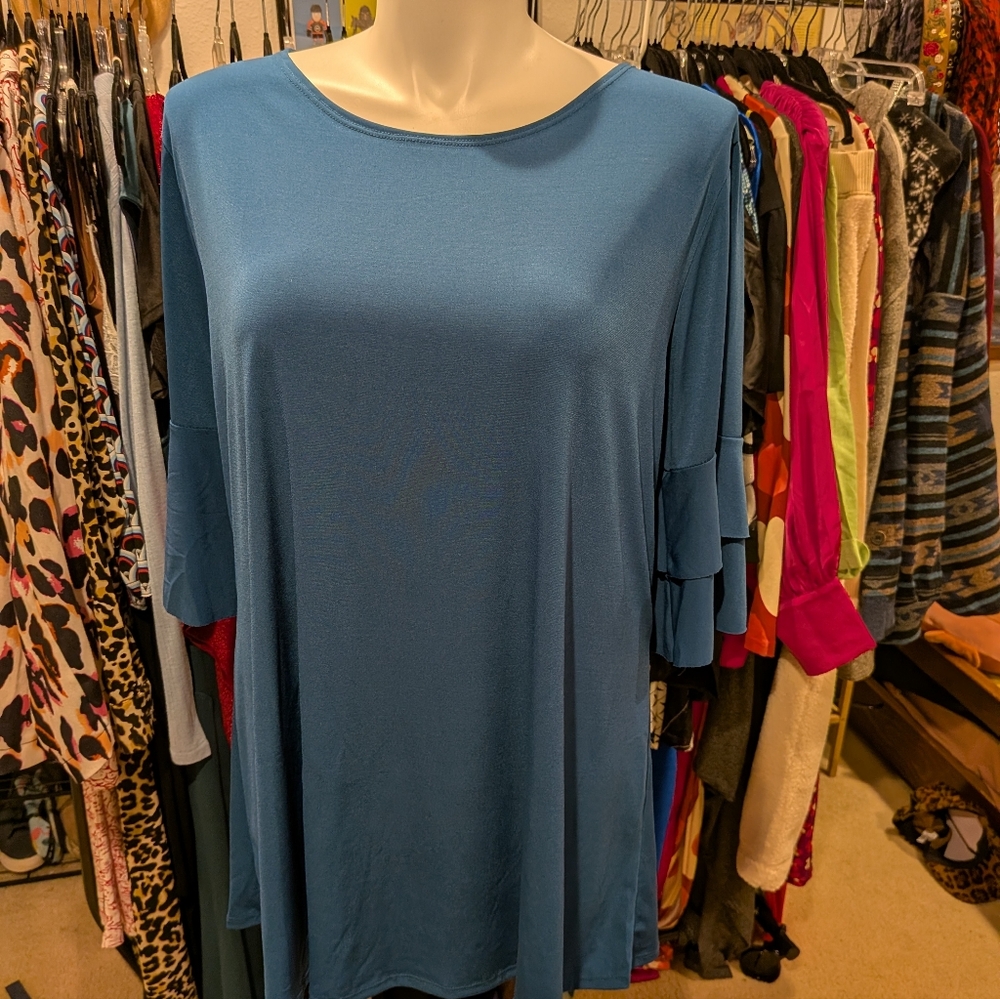 Teal Women's Tunic - 3X